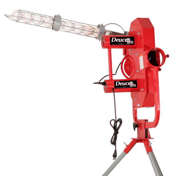 Deuce 95 MPH 2 Wheel Curveball Machine With Auto Ballfeeder